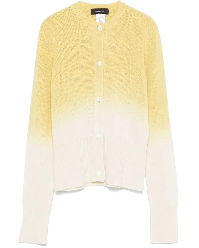 Fabiana Filippi Ausgeblichener Cardigan - Gelb Gelb