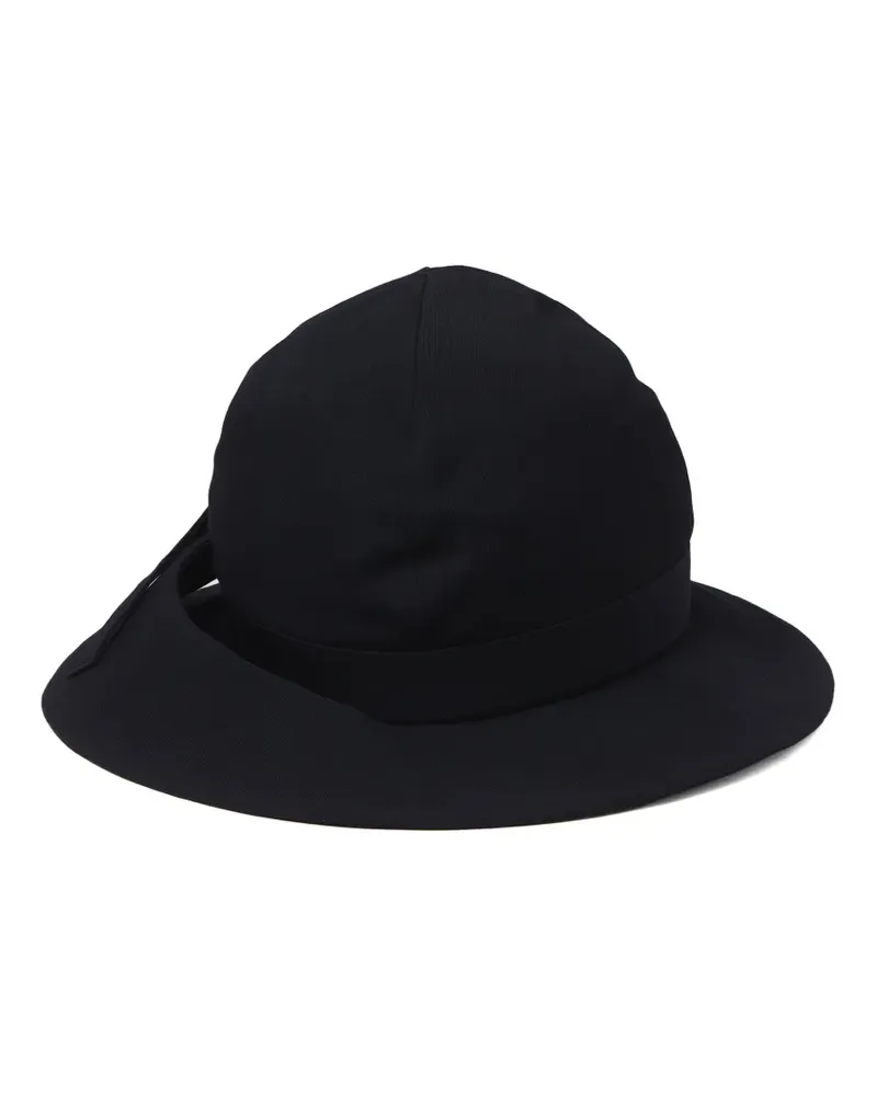 Yohji Yamamoto Fischerhut aus Gabardine - Schwarz Schwarz