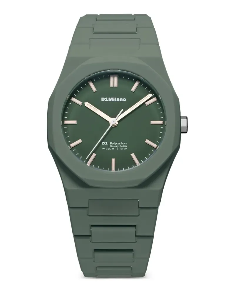 D1 Milano Polycarbon Armbanduhr 40,5mm - Grün Grün