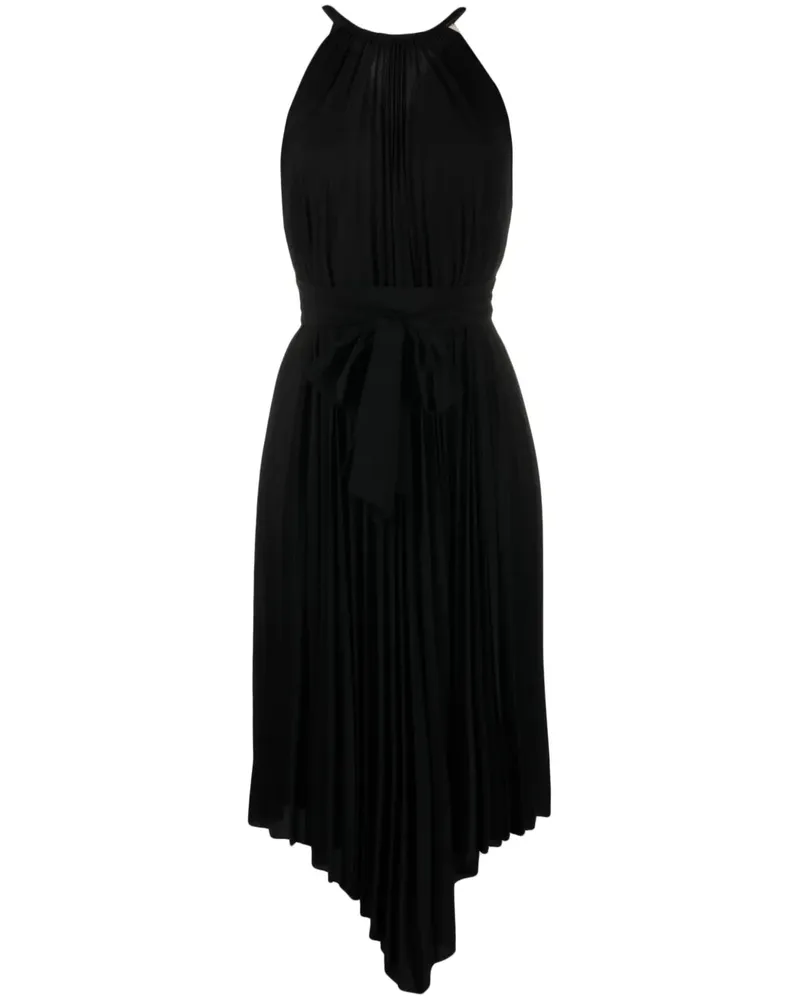 Alexandre Vauthier Asymmetrisches Kleid mit Falten - Schwarz Schwarz