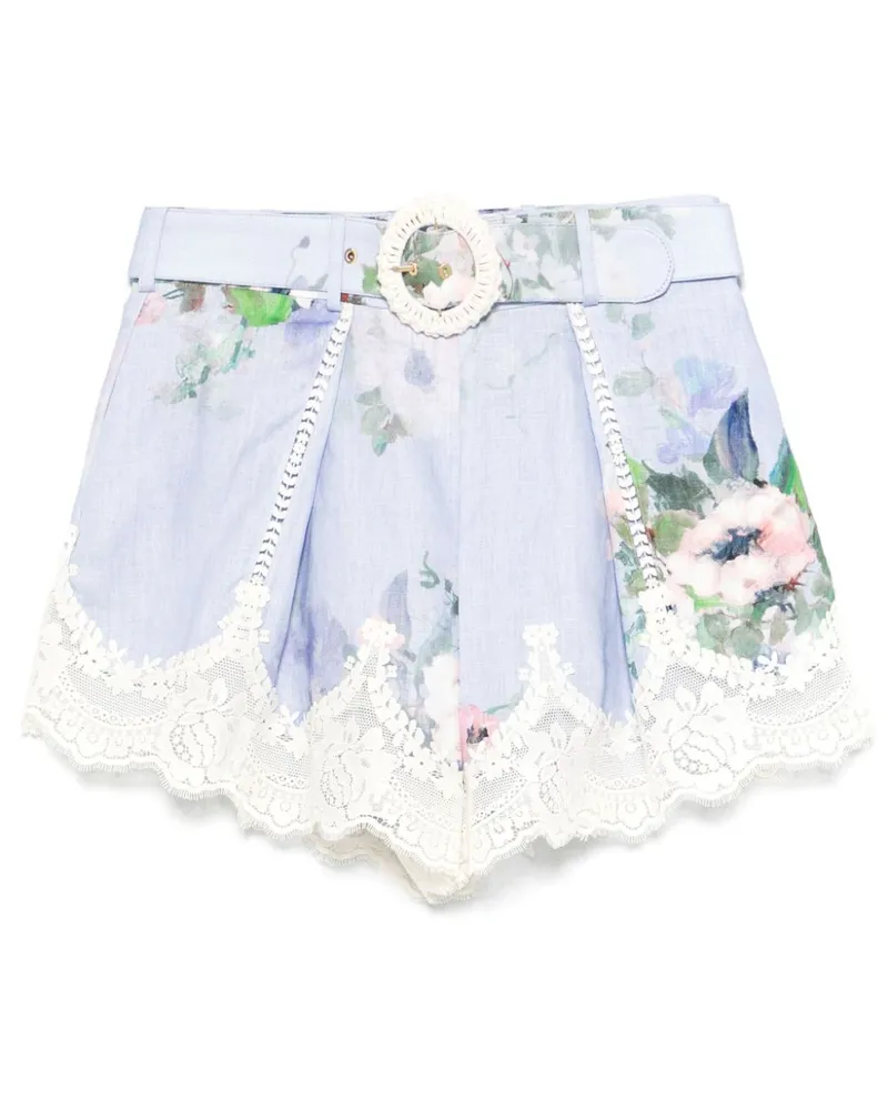 Zimmermann Everley Shorts - Blau Blau