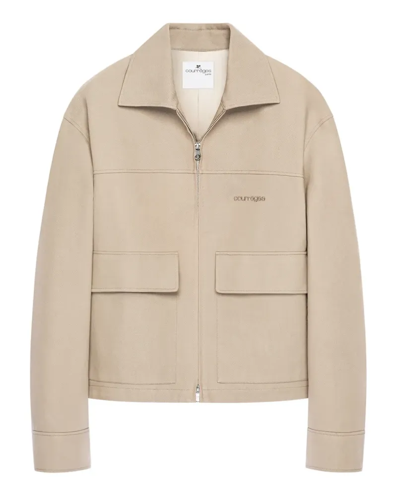 Courrèges Jacke mit doppelter Tasche - Nude Nude