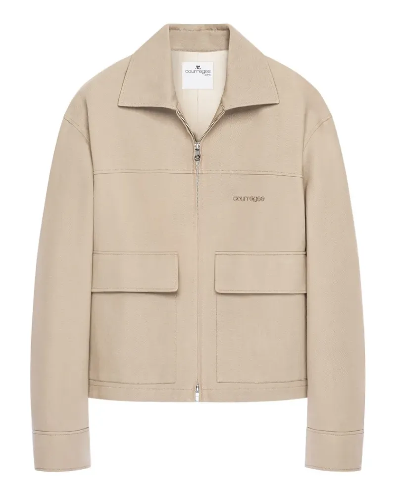 Courrèges Jacke mit doppelter Tasche - Nude Nude
