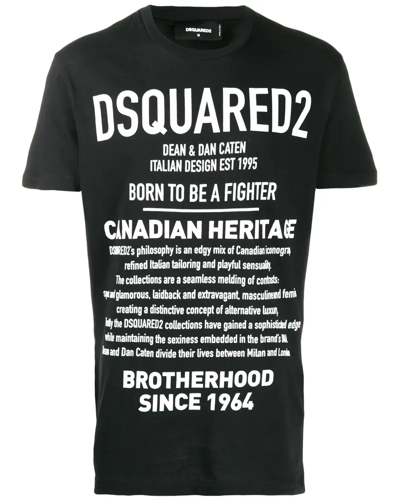 Dsquared2 T-Shirt mit Logo - Schwarz Schwarz