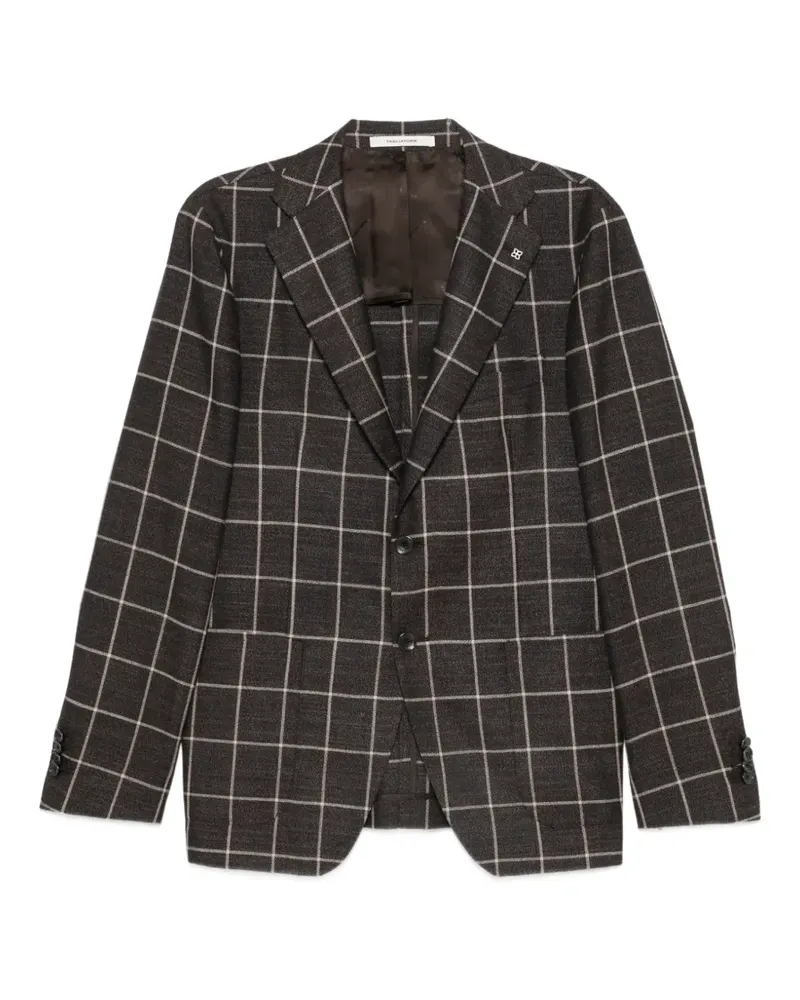 Tagliatore check-pattern single-breasted blazer - Braun Braun