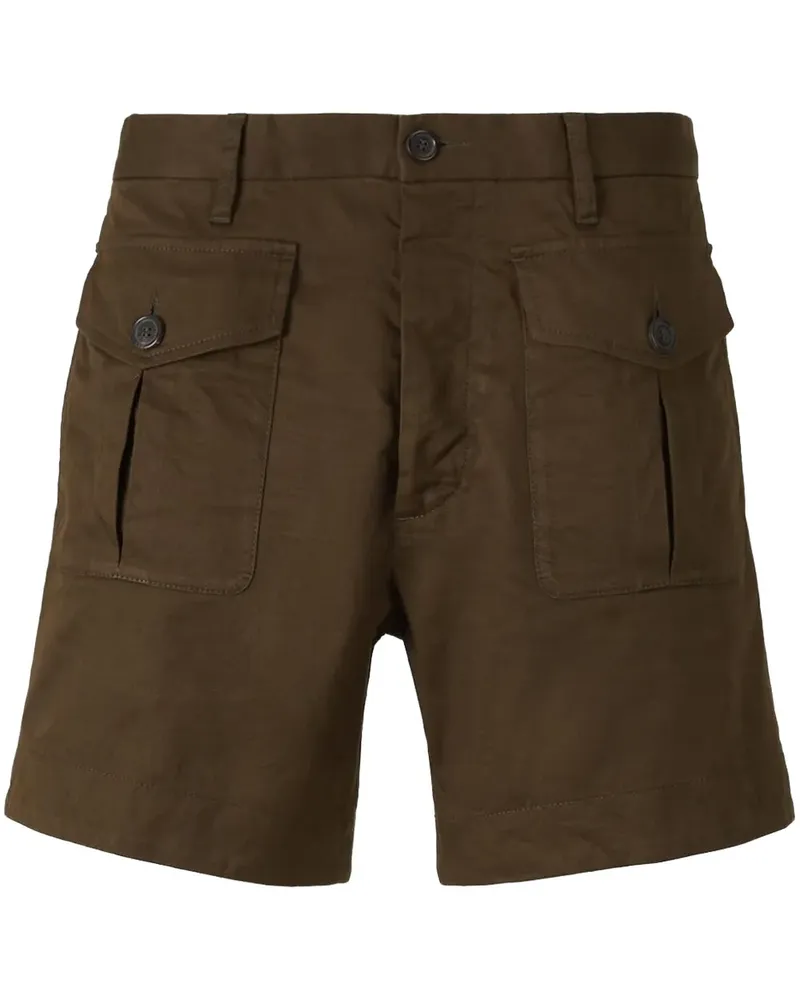 Dsquared2 Cargo-Shorts mit geradem Bein - Grün Grün