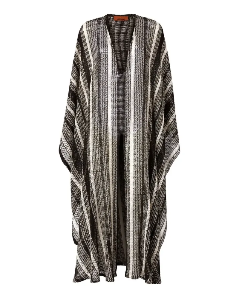 Missoni striped-knit kaftan - Grau Grau