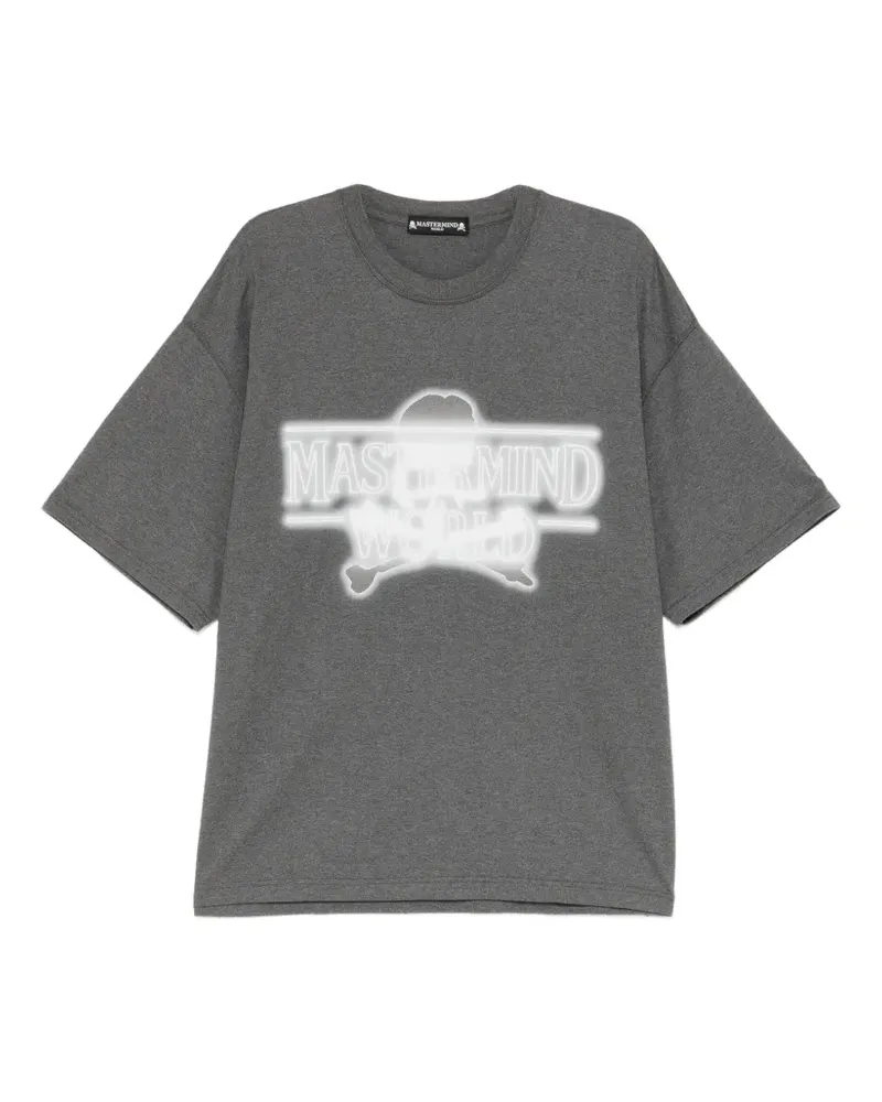Mastermind World T-Shirt mit Logo-Print - Grau Grau