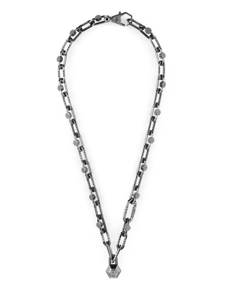 Philipp Plein Edge Halskette - Schwarz Schwarz