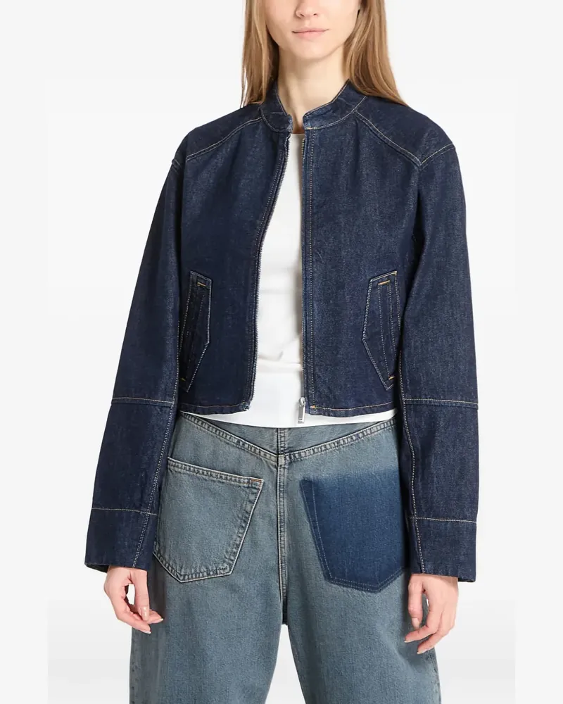Calvin Klein zip-up denim jacket - Blau Blau