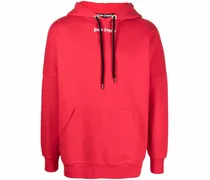 Hoodie mit Logo-Print - Rot