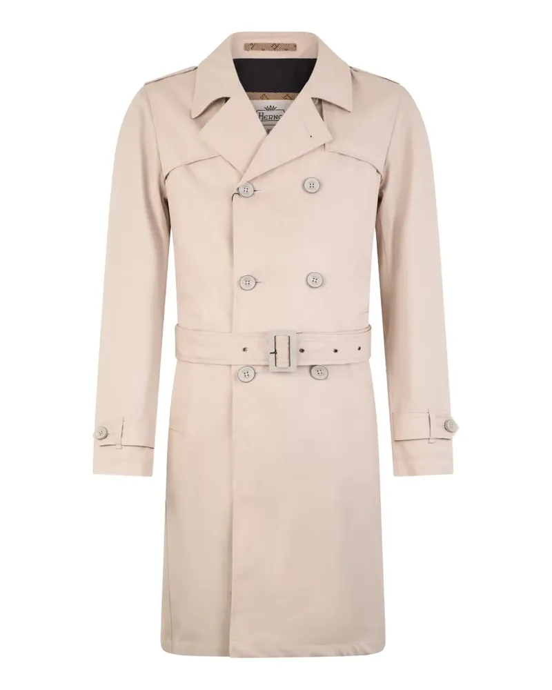 Herno double-breasted trench coat - Nude Nude