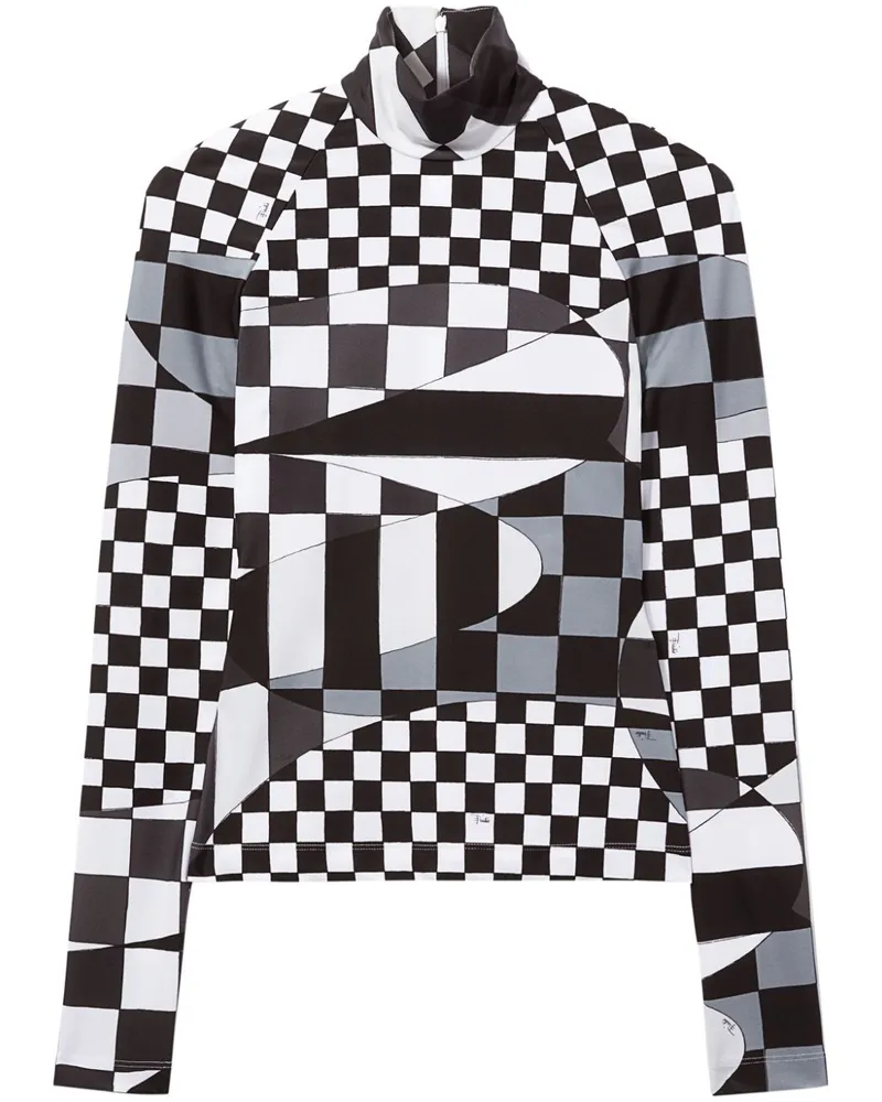 Emilio Pucci Langarmshirt mit Giardino-Print - Grau Grau