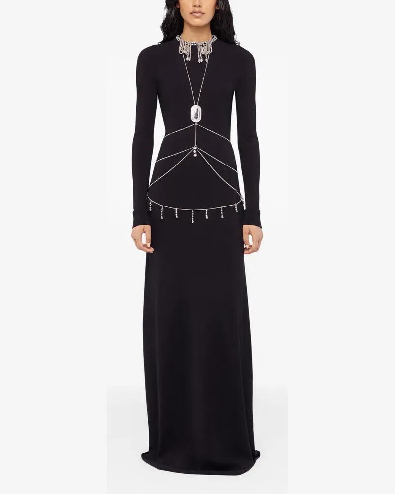 Paco Rabanne backless maxi dress - Schwarz Schwarz