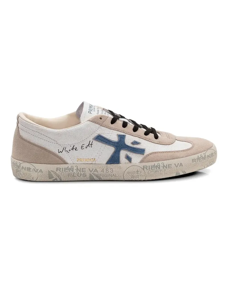 Premiata David 8089 logo sneakers - Nude Nude