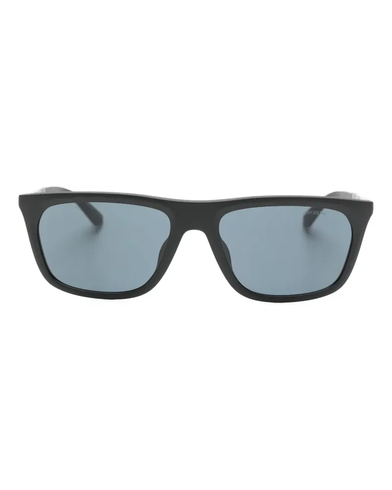 Emporio Armani rectangle frame sunglasses - Schwarz Schwarz