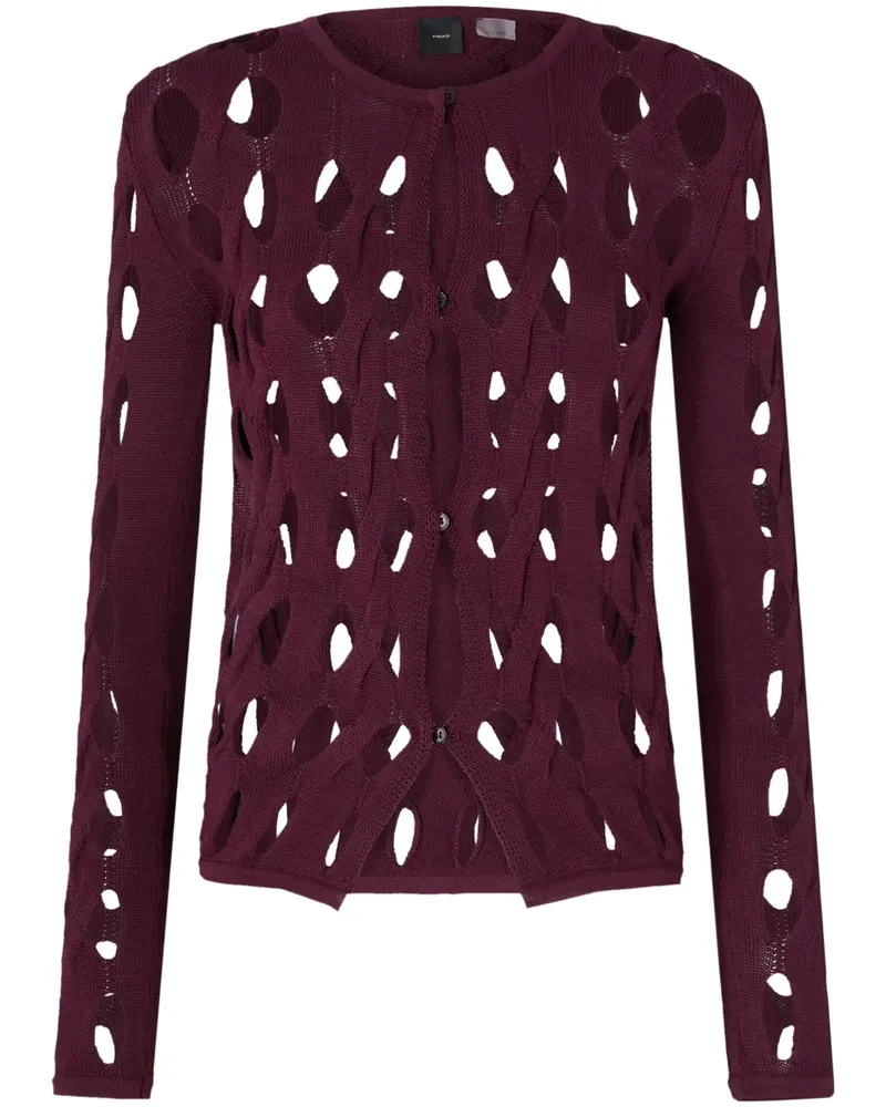 Pinko Cardigan mit Cut-Outs - Rot Rot