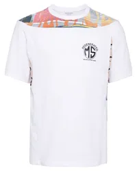 Marine Serre T-Shirt mit grafischem Print Weiß