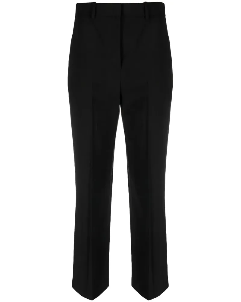Theory Cropped-Hose mit hohem Bund - Schwarz Schwarz