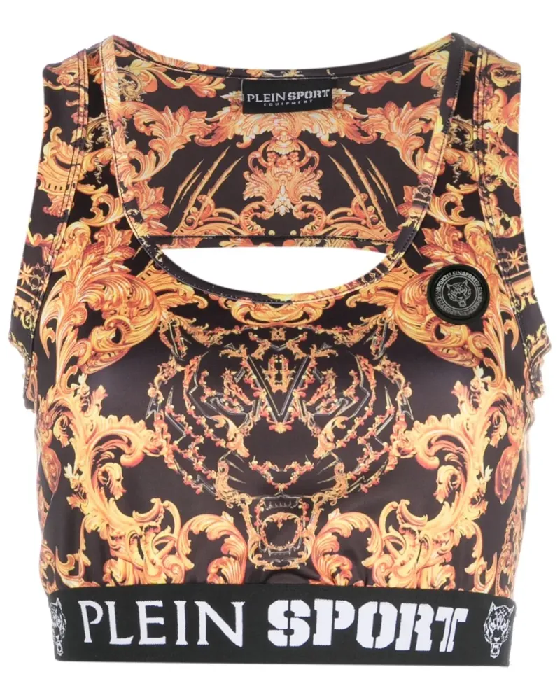 Philipp Plein Oberteil mit Print - Schwarz Schwarz