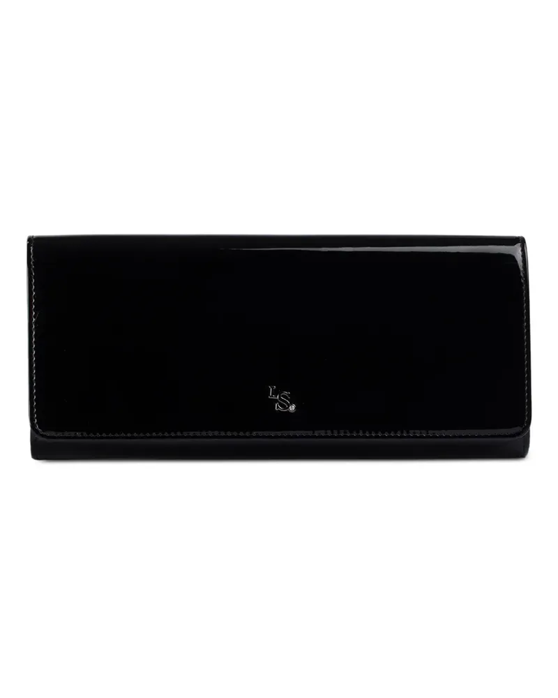 Le Silla Clutch mit Klappe - Schwarz Schwarz