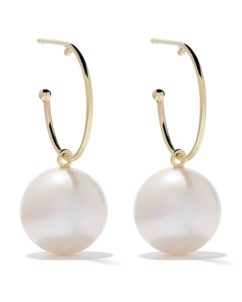 Wouters & Hendrix 18kt Gelbgoldcreolen mit Perle Gold
