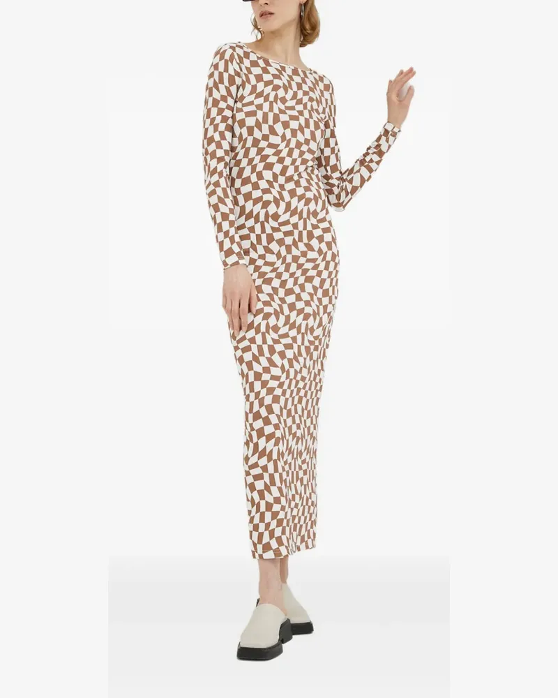 Résumé checked midi dress - Braun Braun