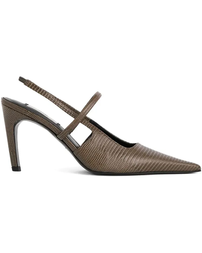 Totême Slingback-Pumps mit Prägung - Braun Braun