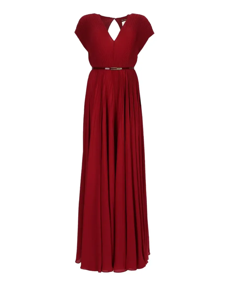 Max Mara Kleid mit Gürtel - Rot Rot