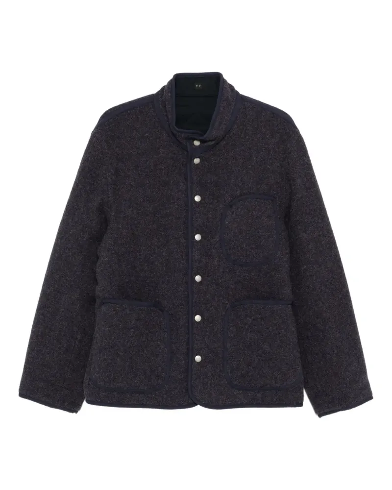 Taiga Takahashi press-stud fastening jacket - Blau Blau