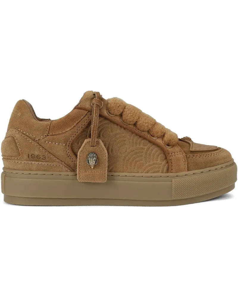 Kurt Geiger Southbank Tag Sneakers mit Steppung - Braun Braun
