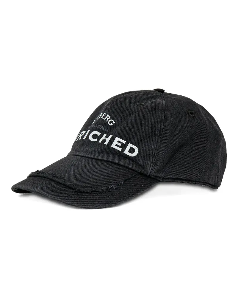 Iceberg logo-print cap - Schwarz Schwarz