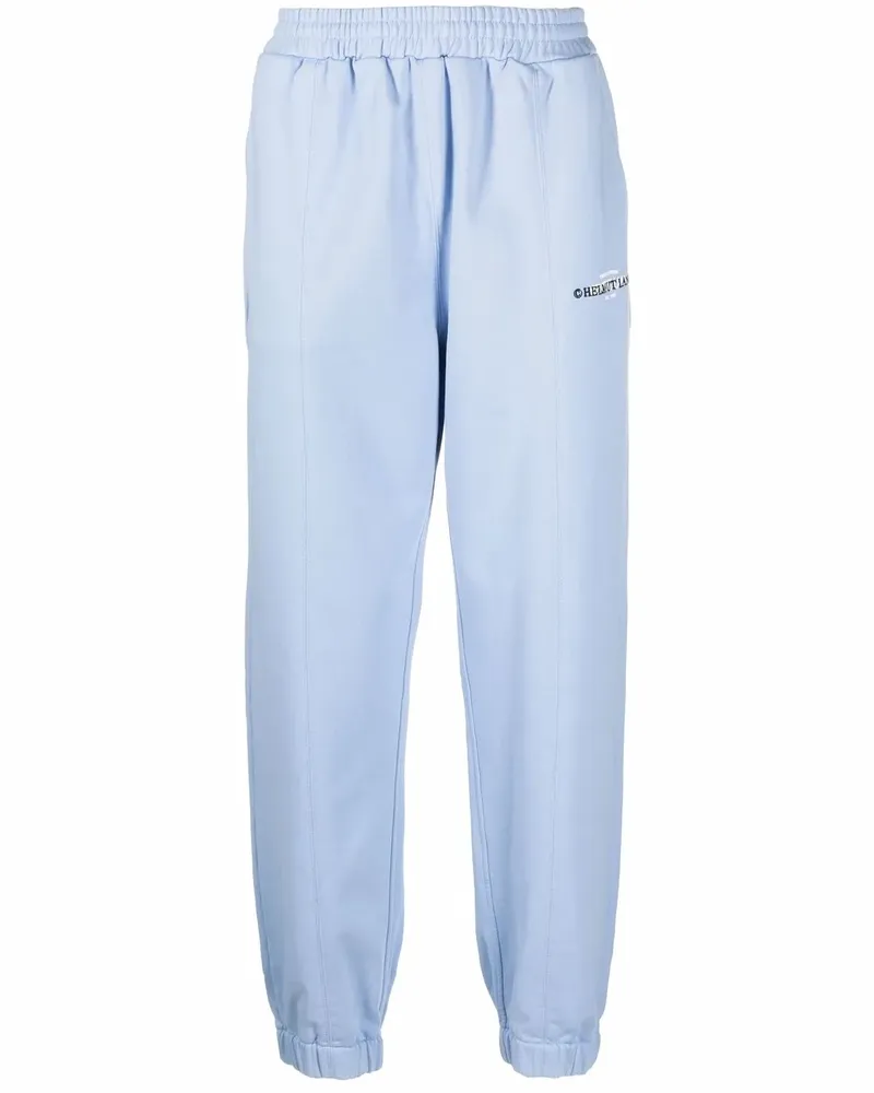 Helmut Lang Jogginghose mit Logo-Stickerei - Blau Blau