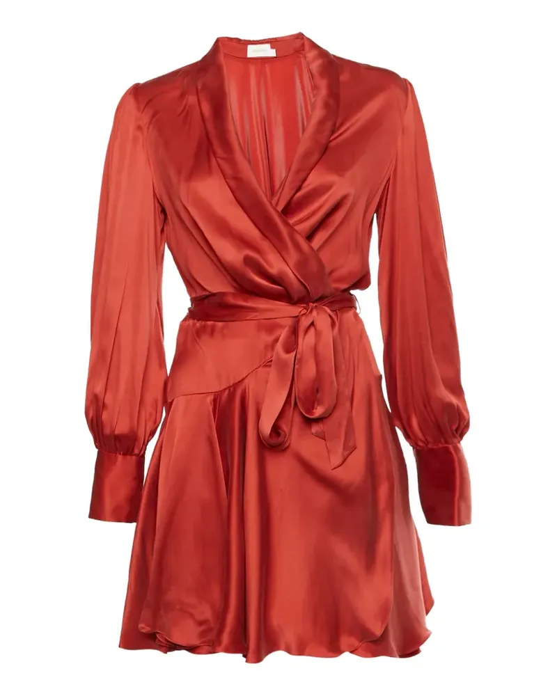 Zimmermann ruffle mini dress - Rot Rot