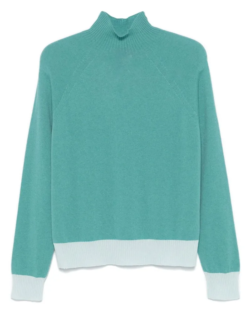 Emporio Armani Zweifarbiger Pullover - Grün Grün