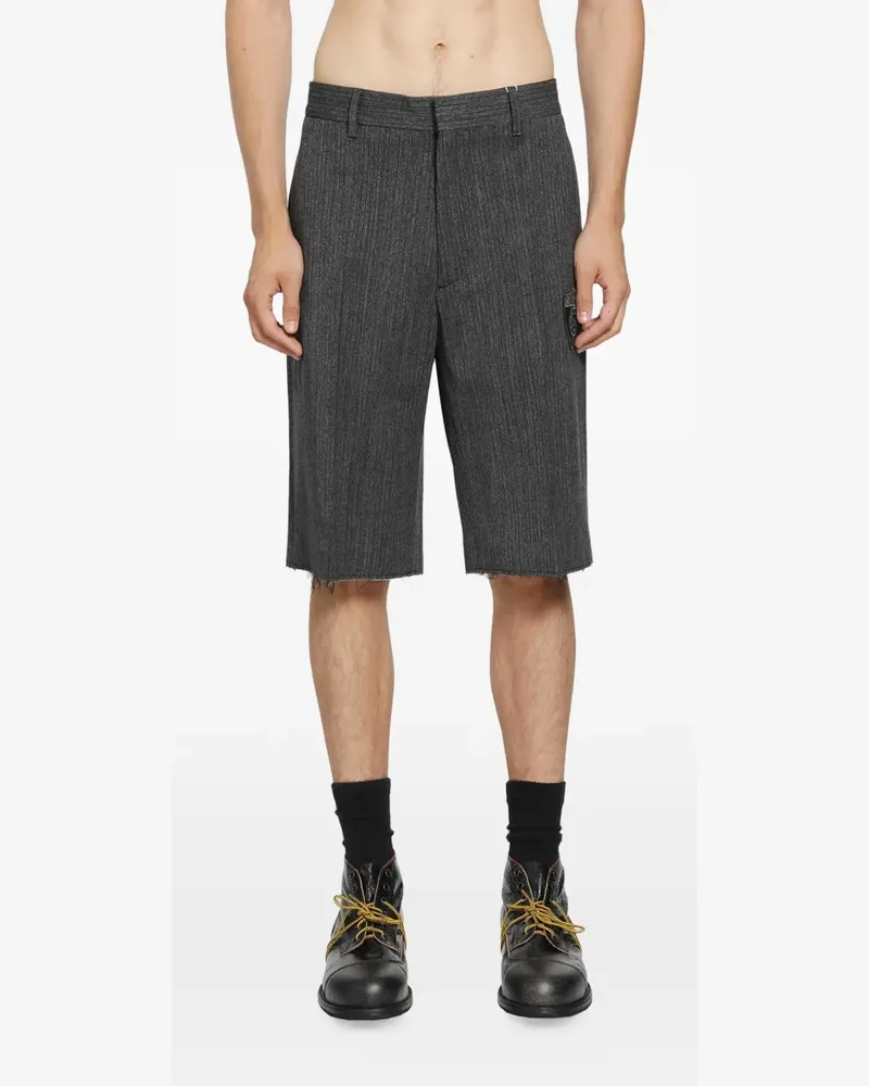 Maison Margiela MM6 Shorts mit Nadelstreifen - Grau Grau