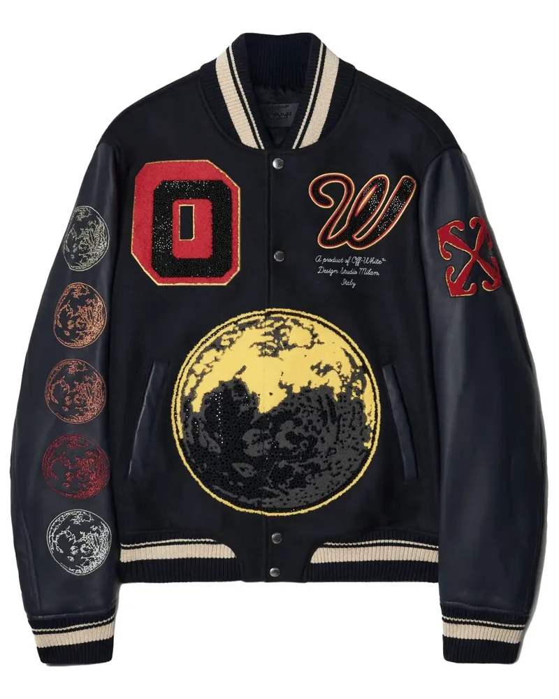 OFF-WHITE Moon Phase Bomberjacke - Schwarz Schwarz