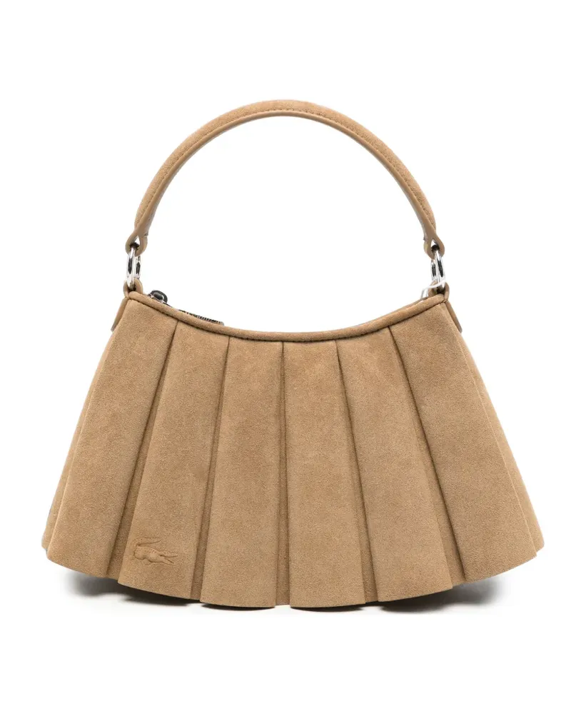 Lacoste Kleine Lenglen Tote Bag mit Falten - Nude Nude