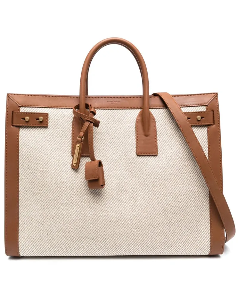 Saint Laurent Großer Sac de Jour Shopper - Nude Nude