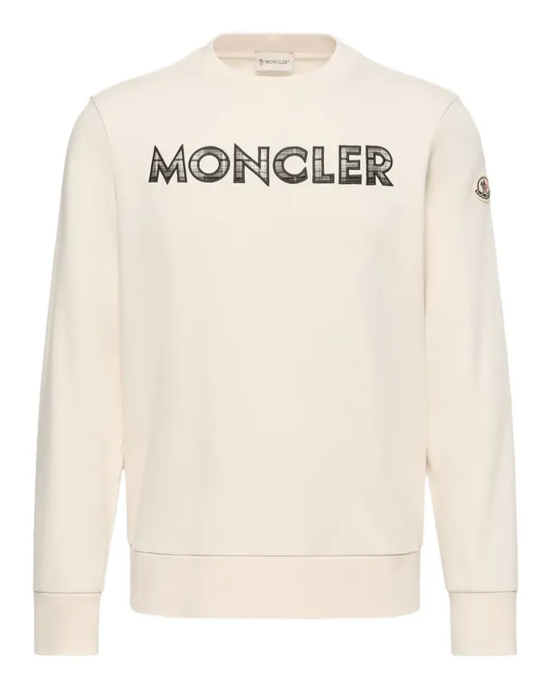 Moncler Sweatshirt mit Logo-Print - Nude Nude