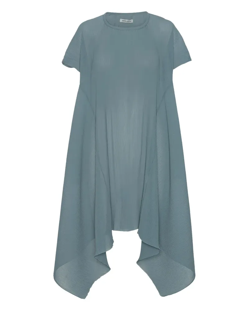 Henrik Vibskov Thumb Plissé Bluse - Blau Blau