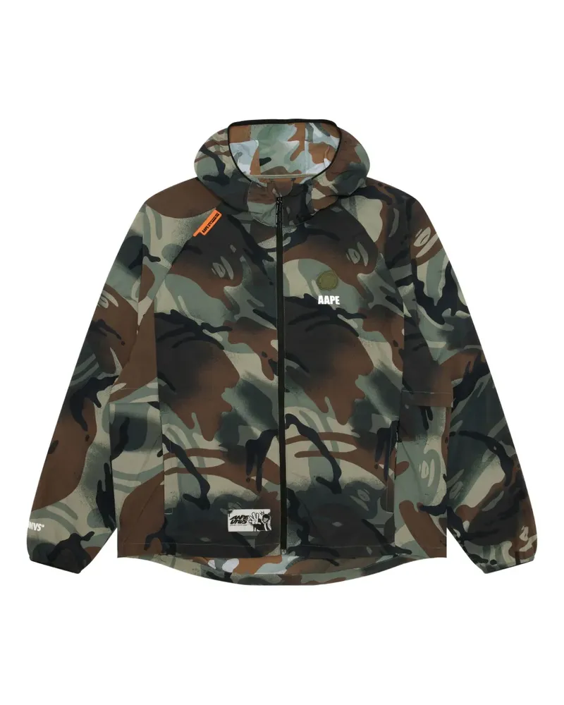 BAPE Jacke mit Camouflage-Print - Grün Grün