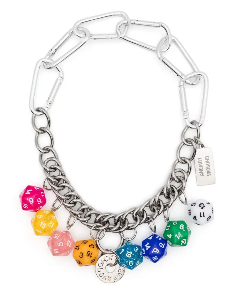 CHOPOVA LOWENA Roll the Dice Halskette - Silber Silber