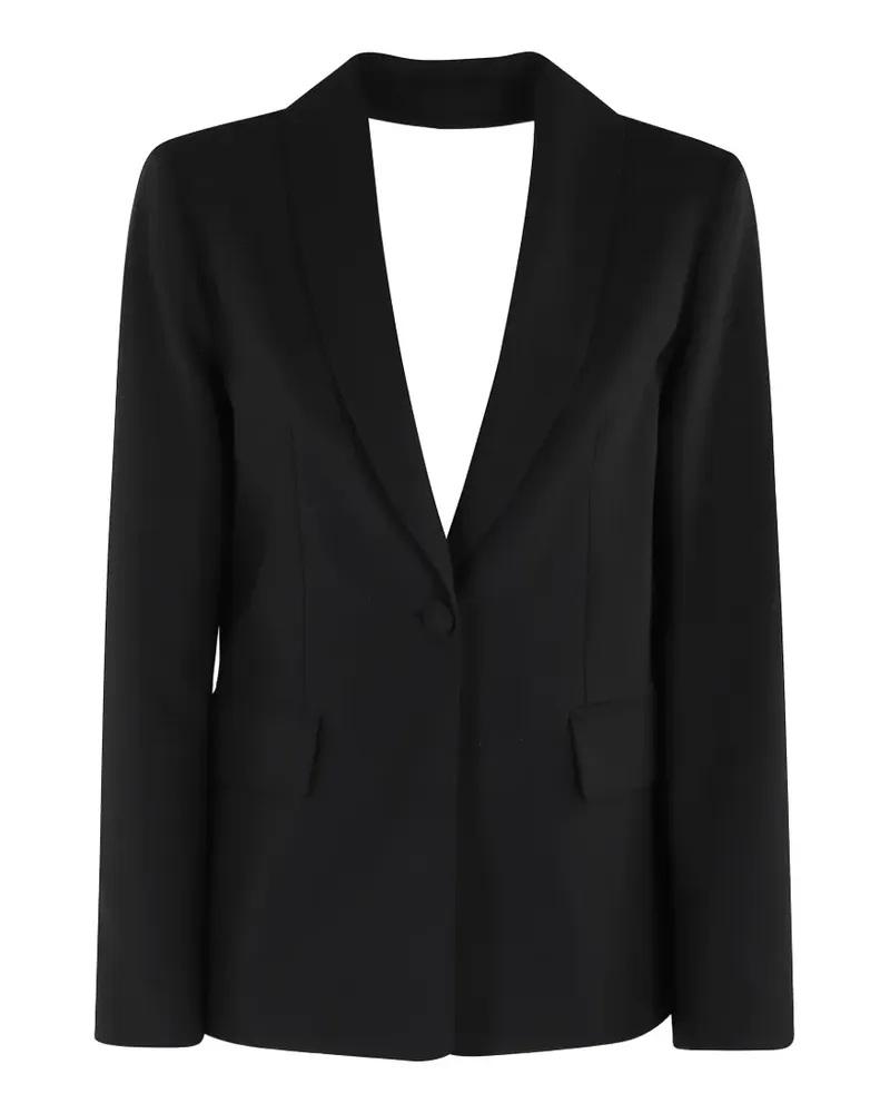 Semicouture shawl collar single-button blazer - Schwarz Schwarz