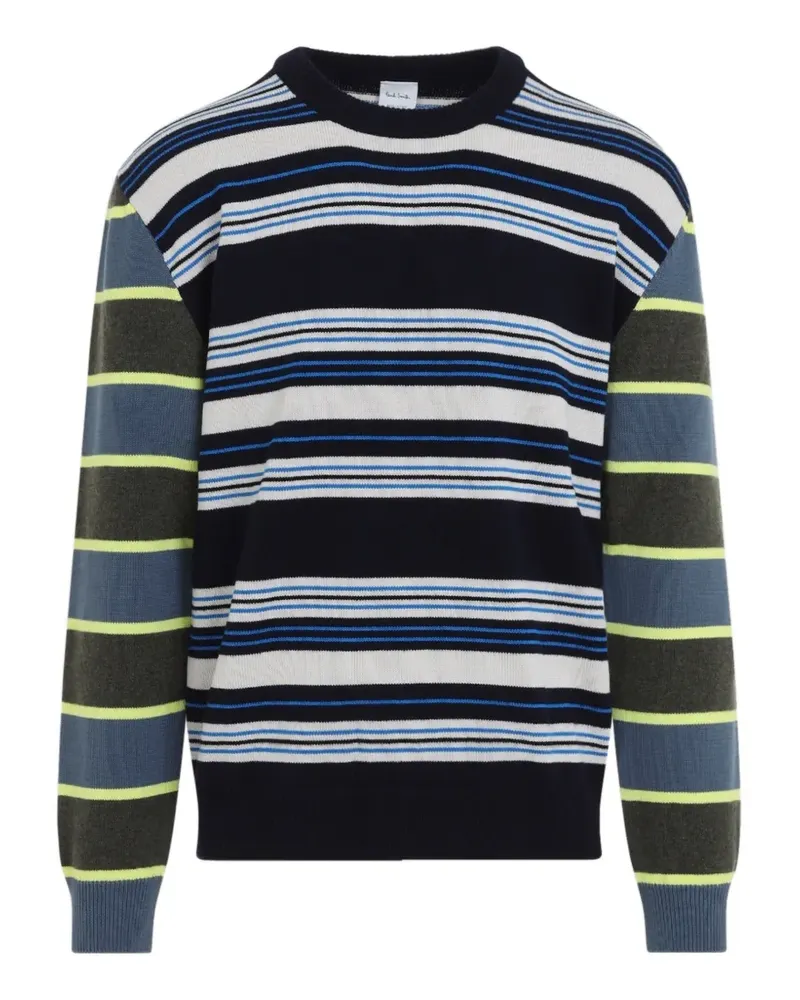 Paul Smith Contrast horizontal-stripe sweater - Blau Blau
