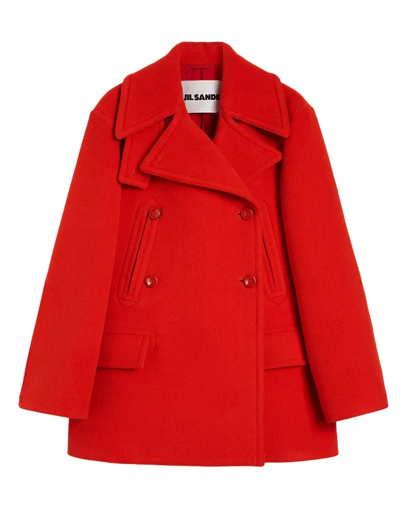 Jil Sander Klassischer Wollmantel - Rosa Rosa