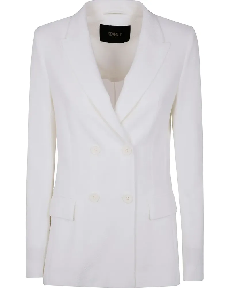 Seventy Doppelreihiger Blazer - Weiß Weiß