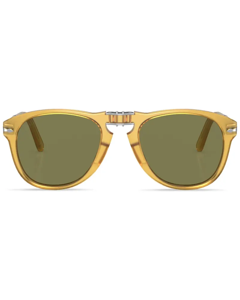 Persol Runde Steve McQueen Sonnenbrille - Gelb Gelb