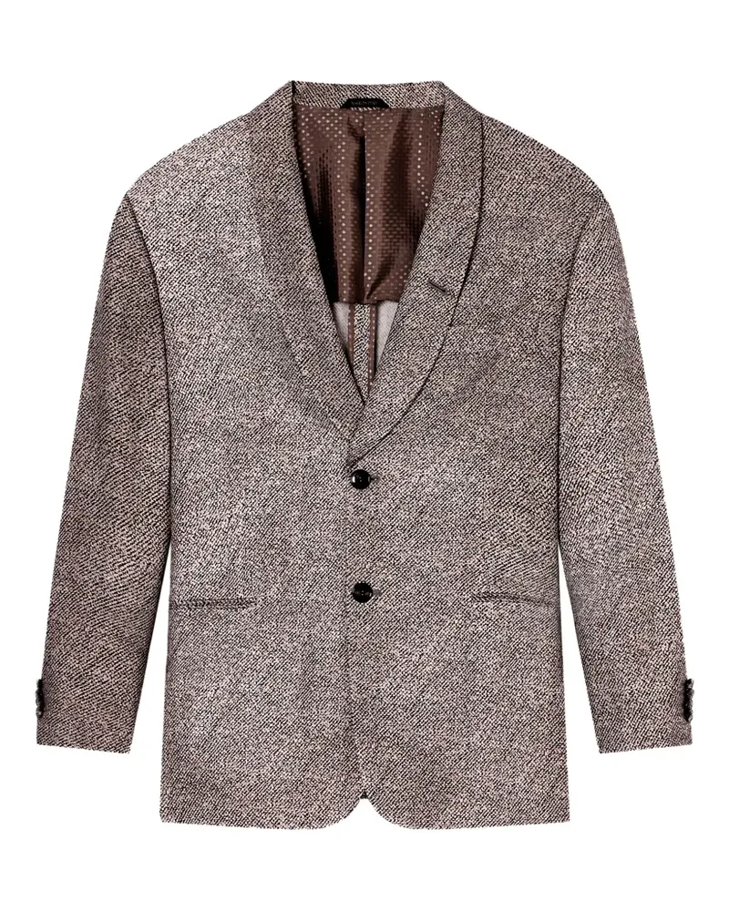 Giorgio Armani single-breasted blazer - Nude Nude