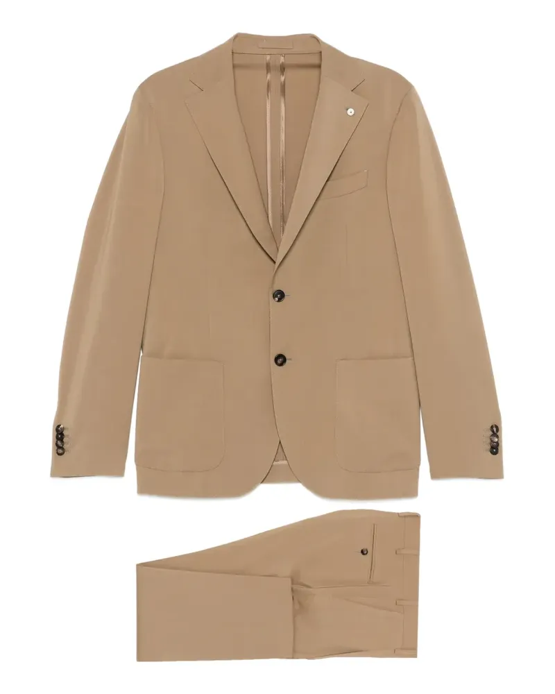 Luigi Bianchi Mantova single-breasted suit - Braun Braun